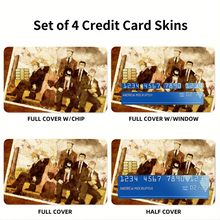 Load image into Gallery viewer, Anime FullMetal Alchemistr Credit Card Skins (4-in-1 Pack)