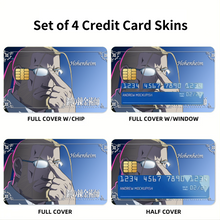 Load image into Gallery viewer, Anime FullMetal Alchemistr Credit Card Skins (4-in-1 Pack)