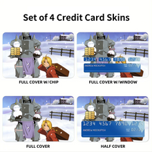 Load image into Gallery viewer, Anime FullMetal Alchemistr Credit Card Skins (4-in-1 Pack)