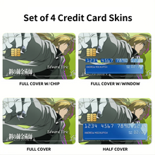 Load image into Gallery viewer, Anime FullMetal Alchemistr Credit Card Skins (4-in-1 Pack)