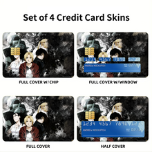 Load image into Gallery viewer, Anime FullMetal Alchemistr Credit Card Skins (4-in-1 Pack)