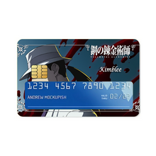 Load image into Gallery viewer, Anime FullMetal Alchemistr Credit Card Skins (4-in-1 Pack)