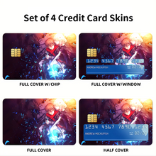 Load image into Gallery viewer, Anime Guilty Crown Credit Card Skins (4-in-1 Pack)