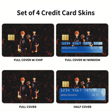 Load image into Gallery viewer, Anime Haikyu!! Credit Card Skins (4-in-1 Pack)