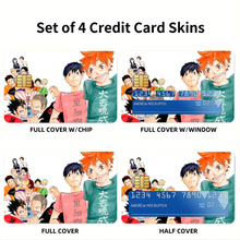 Load image into Gallery viewer, Anime Haikyu!! Credit Card Skins (4-in-1 Pack)