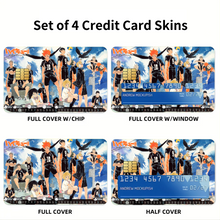Load image into Gallery viewer, Anime Haikyu!! Credit Card Skins (4-in-1 Pack)