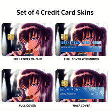 Load image into Gallery viewer, Anime Highschool Of The Dead Credit Card Skins (4-in-1 Pack)