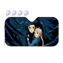 Load image into Gallery viewer, Anime Howl's Moving Castle Car Sunshade