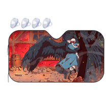 Load image into Gallery viewer, Anime Howl's Moving Castle Car Sunshade