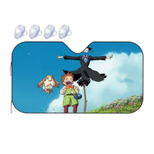Load image into Gallery viewer, Anime Howl's Moving Castle Car Sunshade