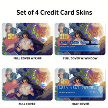Load image into Gallery viewer, Anime Howl's Moving Castle Credit Card Skins (4-in-1 Pack)
