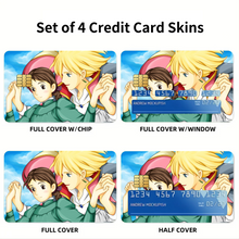 Load image into Gallery viewer, Anime Howl's Moving Castle Credit Card Skins (4-in-1 Pack)