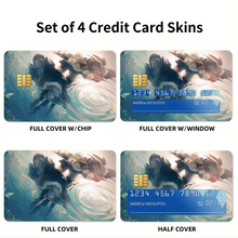 Load image into Gallery viewer, Anime Howl's Moving Castle Credit Card Skins (4-in-1 Pack)