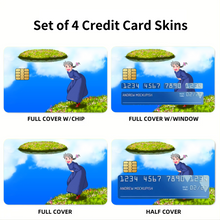 Load image into Gallery viewer, Anime Howl's Moving Castle Credit Card Skins (4-in-1 Pack)