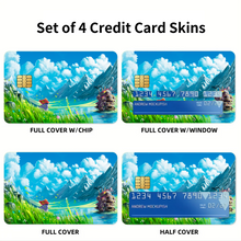 Load image into Gallery viewer, Anime Howl's Moving Castler Credit Card Skins (4-in-1 Pack)
