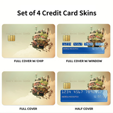 Load image into Gallery viewer, Anime Howl's Moving Castler Credit Card Skins (4-in-1 Pack)