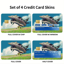 Load image into Gallery viewer, Anime Howl's Moving Castler Credit Card Skins (4-in-1 Pack)