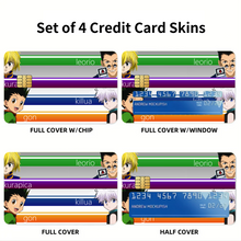 Load image into Gallery viewer, Anime Hunter x Hunter Credit Card Skins (4-in-1 Pack)