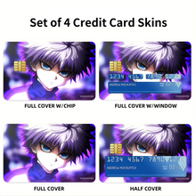Load image into Gallery viewer, Anime Hunter x Hunter Credit Card Skins (4-in-1 Pack)
