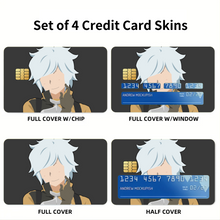 Load image into Gallery viewer, Anime Is It Wrong to Try to Pick Up Girls in a Dungeon? Credit Card Skins (4-in-1 Pack)