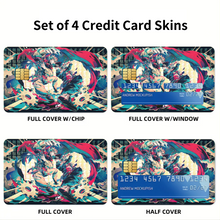 Load image into Gallery viewer, Anime Jojo's Bizarre Adventure Credit Card Skins (4-in-1 Pack)