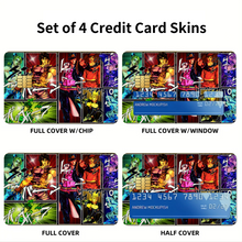 Load image into Gallery viewer, Anime Jojo's Bizarre Adventure Credit Card Skins (4-in-1 Pack)