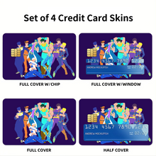 Load image into Gallery viewer, Anime Jojo's Bizarre Adventure Credit Card Skins (4-in-1 Pack)