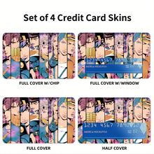 Load image into Gallery viewer, Anime Jojo's Bizarre Adventure Credit Card Skins (4-in-1 Pack)