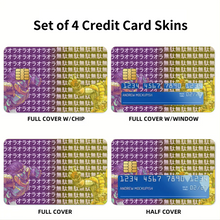 Load image into Gallery viewer, Anime Jojo's Bizarre Adventure Credit Card Skins (4-in-1 Pack)