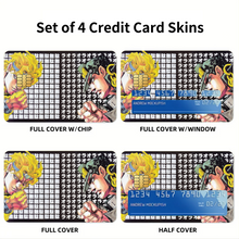Load image into Gallery viewer, Anime Jojo's Bizarre Adventure Credit Card Skins (4-in-1 Pack)