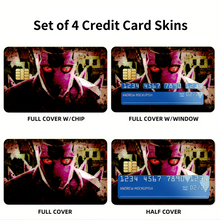Load image into Gallery viewer, Anime Jojo's Bizarre Adventure Credit Card Skins (4-in-1 Pack)