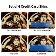 Load image into Gallery viewer, Anime Jojo's Bizarre Adventure Credit Card Skins (4-in-1 Pack)