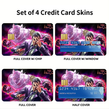Load image into Gallery viewer, Anime Jojo's Bizarre Adventure Credit Card Skins (4-in-1 Pack)