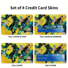 Load image into Gallery viewer, Anime Jojo's Bizarre Adventure Credit Card Skins (4-in-1 Pack)