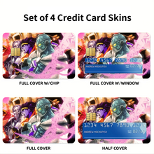Load image into Gallery viewer, Anime Jojo's Bizarre Adventure Credit Card Skins (4-in-1 Pack)