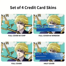 Load image into Gallery viewer, Anime Jojo's Bizarre Adventure Credit Card Skins (4-in-1 Pack)