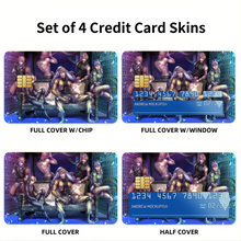 Load image into Gallery viewer, Anime Jojo's Bizarre Adventure Credit Card Skins (4-in-1 Pack)