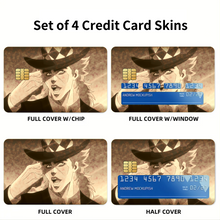 Load image into Gallery viewer, Anime Jojo's Bizarre Adventure Credit Card Skins (4-in-1 Pack)