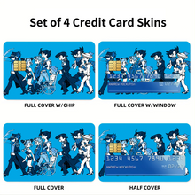 Load image into Gallery viewer, Anime Jojo's Bizarre Adventure Credit Card Skins (4-in-1 Pack)