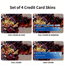 Load image into Gallery viewer, Anime Jojo's Bizarre Adventure Credit Card Skins (4-in-1 Pack)
