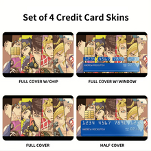 Load image into Gallery viewer, Anime Jojo's Bizarre Adventurer Credit Card Skins (4-in-1 Pack)