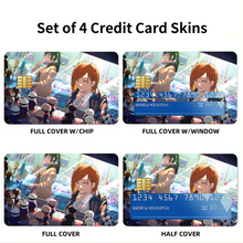 Load image into Gallery viewer, Anime Jujutsu Kaisen Credit Card Skins (4-in-1 Pack)