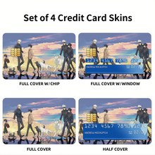 Load image into Gallery viewer, Anime Jujutsu Kaisen Credit Card Skins (4-in-1 Pack)