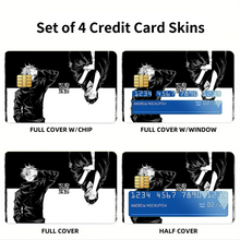 Load image into Gallery viewer, Anime Jujutsu Kaisen Credit Card Skins (4-in-1 Pack)