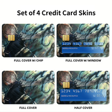 Load image into Gallery viewer, Anime Jujutsu Kaisen Credit Card Skins (4-in-1 Pack)