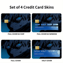 Load image into Gallery viewer, Anime Jujutsu Kaisen Credit Card Skins (4-in-1 Pack)