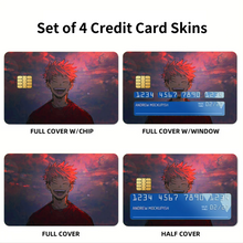 Load image into Gallery viewer, Anime Jujutsu Kaisen Credit Card Skins (4-in-1 Pack)
