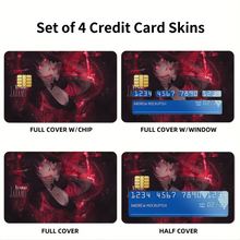 Load image into Gallery viewer, Anime Kakegurui Credit Card Skins (4-in-1 Pack)