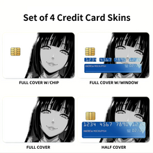Load image into Gallery viewer, Anime Kakegurui Credit Card Skins (4-in-1 Pack)