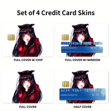 Load image into Gallery viewer, Anime Kakegurui Credit Card Skins (4-in-1 Pack)